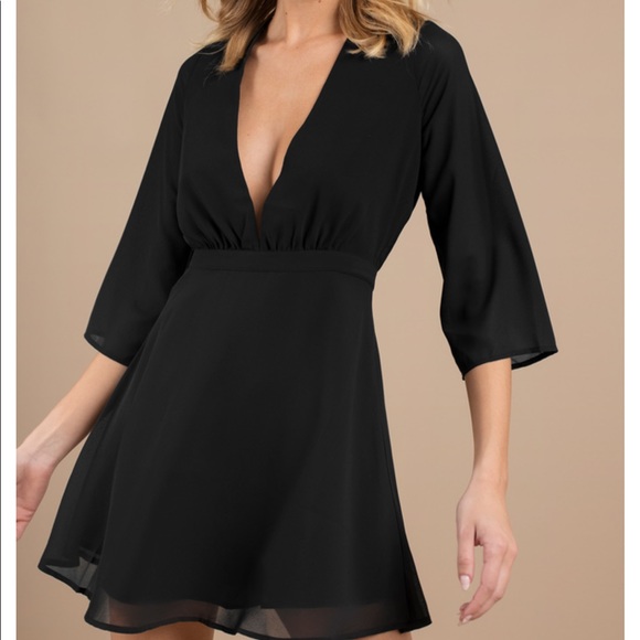 Black Skater Dress - Picture 2 of 6